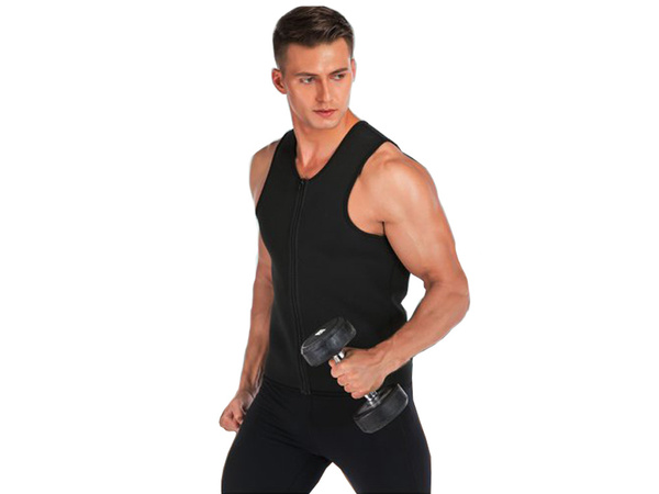 Koszulka neoprenowa fitness męska odchudzająca