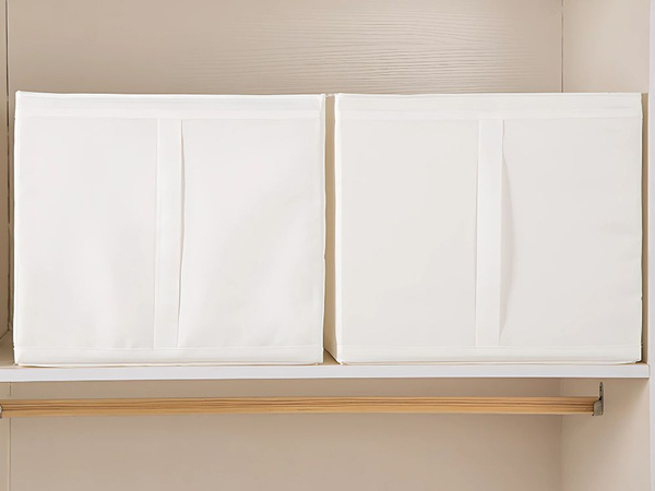 Organizer pudełko pojemnik na ubrania odzież pościel do szafy na regał duże