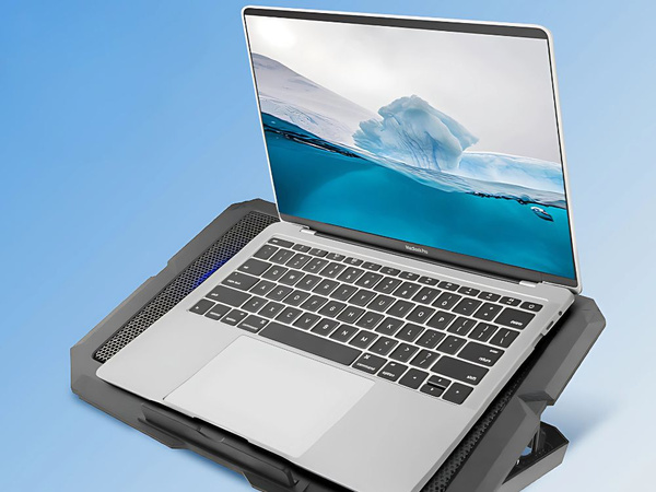 Podkładka podstawka chłodząca pod laptopa led regulowana z portem usb