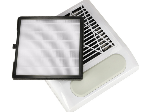 Pochłaniacz pyłu do paznokci bezworkowy kasetowy manicure 80w z filtrem