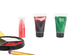 Zestaw do makijażu wampira draculi do twarzy na halloween makeup z krwią