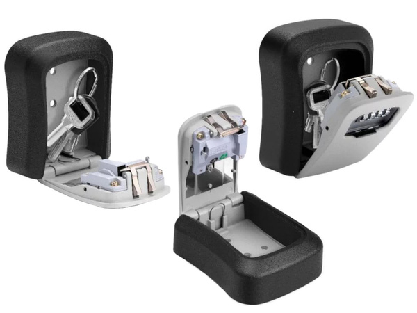 Metalowy sejf skrzynka szafka na klucze szyfr kod