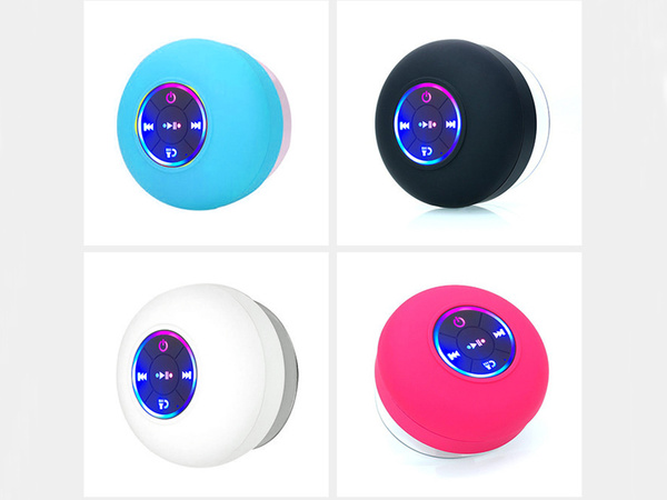 Głośnik bluetooth mini bezprzewodowy ipx4 przenośny bas mobilny przyssawka