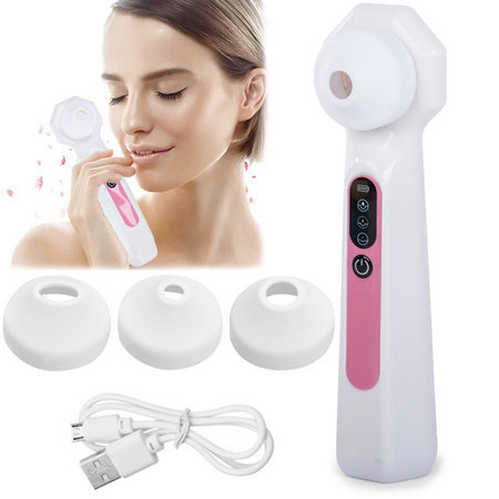 Odkurzacz do wągrów zaskórników pryszczy lupa led