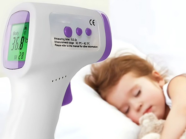 Termometr bezdotykowy na podczerwień lcd elektroniczny dokładny cyfrowy