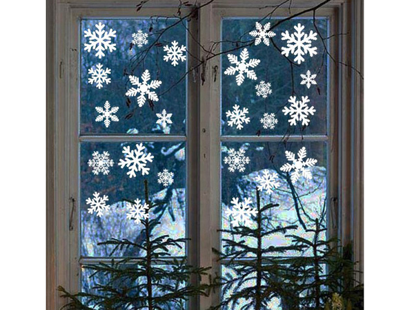 Naklejki świąteczne na okno szybę święta choinki