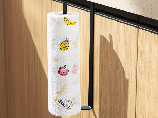 Uchwyt wieszak na ręcznik papierowy kuchenny wsuwany metalowy mat loft