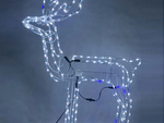 Świecący renifer 216 led świąteczna ozdoba z ruchomą głową duży ogrodowy