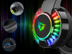 SŁUCHAWKI GAMINGOWE 7.1 RGB PRZEWODOWE NAUSZNE DLA GRACZY LED Z MIKROFONEM