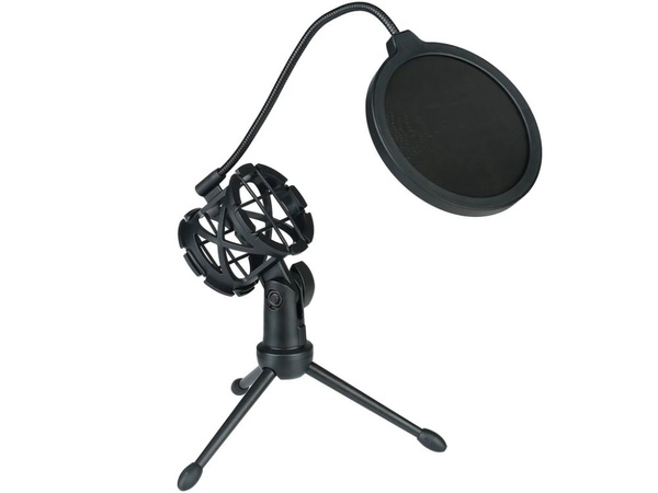 Mikrofon studyjny usb rgb statyw do komputera stream gaming kardioidalny