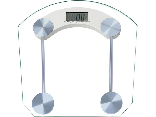 Waga łazienkowa elektroniczna 180kg szklana lcd analityczna przezroczysta