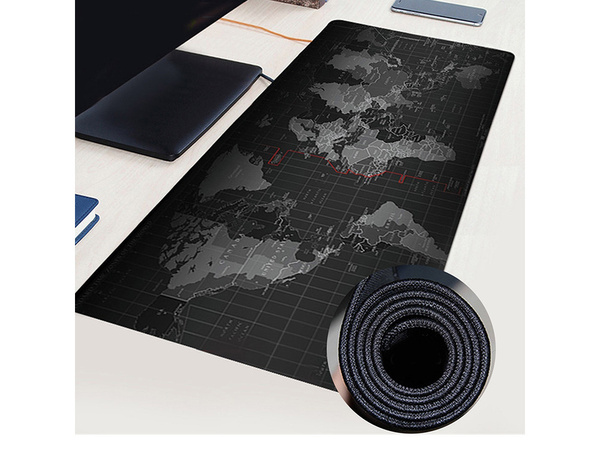 Duża podkładka pod mysz mapa świata biurowa 80x30