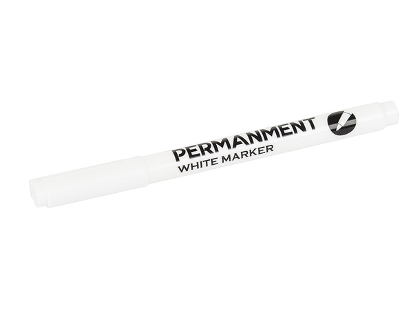 Marker pisak permanentny biały do opon szyb stali