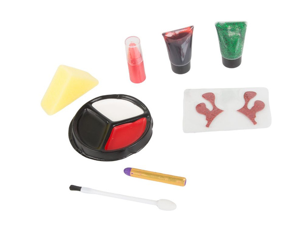 Zestaw do makijażu wampira draculi do twarzy na halloween makeup z krwią