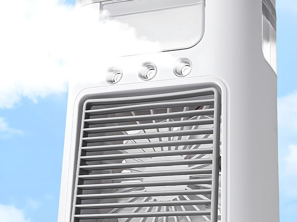 Wentylator z nawilżaczem wody na biurko usb rgb led 3 stopnie prędkości