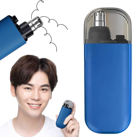 Trymer do nosa ucha uszu depilator włosów kompaktowy bezbolesny akumulator