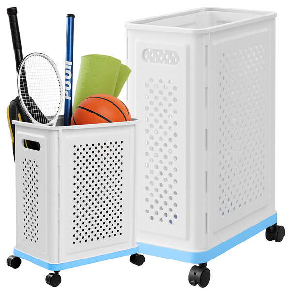 Kosz na kółkach na pranie bieliznę zabawki do przechowywania pojemny