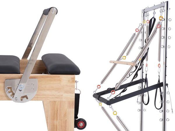 REFORMER ŁÓŻKO DO ĆWICZEŃ PILATES PILATESU URZĄDZENIE DO ĆWICZENIA FITNESS