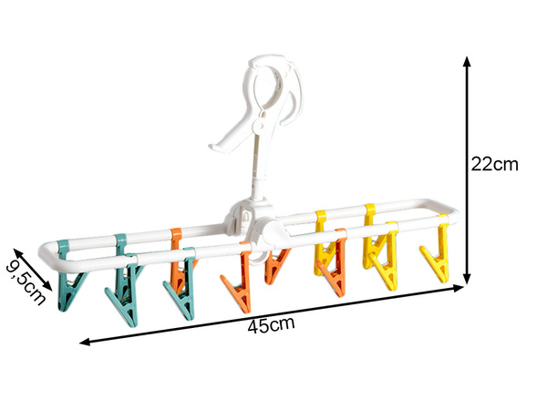 Suszarka na skarpetki bieliznę ubrania wieszak wisząca 12 klamerek zestaw