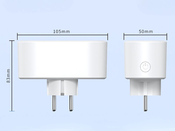 Inteligentne gniazdko podwójne elektryczne wifi smart timer 16a aplikacja