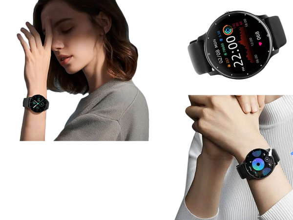 Smartwatch zegarek damski męski gumowy pasek sport bluetooth rozmowy