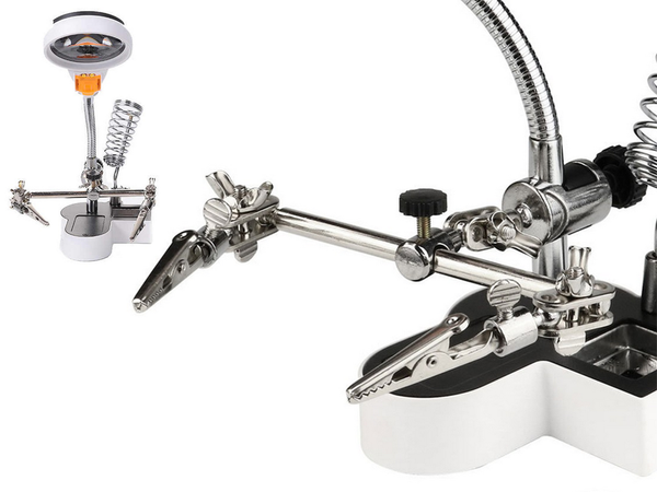 Trzecia ręka zestaw do lutowania uchwyt lupa led