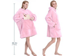 Ciepła bluza koc oversize xxl 2w1 gruba futrzak