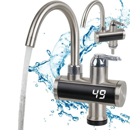 Elektryczny podgrzewacz wody led kran 3000w z wyświetlaczem temperatury