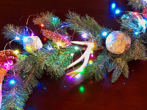 Lampki druciki 100 led na baterie 10m multikolor