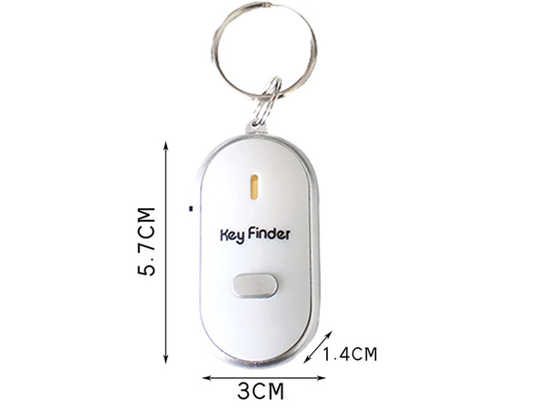 Brelok lokalizator do kluczy na gwizd z diodą podświetlającą led key finder