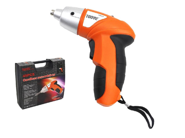 Wkrętarka akumulatorowa zestaw 45 el bity walizka