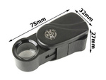 Lupa kieszonkowa jubilerska rozsuwana 10x 20mm