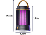 Lampa na komary owadobójcza uv led wisząca akumulatorowa 2 tryby z lampką