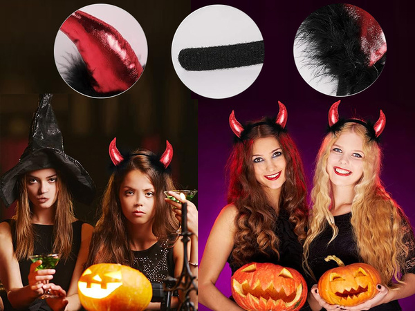 Opaska diabeł diabełek rogi halloween karnawał
