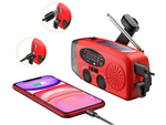 Radio latarka akumulatorowe solarne dynamo na korbkę powerbank usb awaryjne