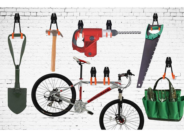 Wieszak hak podwójny uchwyt na narzędzia warsztatowy rowerowy do garażu