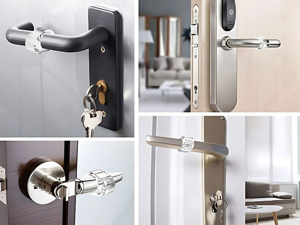 Ogranicznik klamki drzwiowej silikonowy ochrona ściany osłona odbojnik