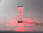 Lampka kryształ nocna stołowa led rgb usb pilot