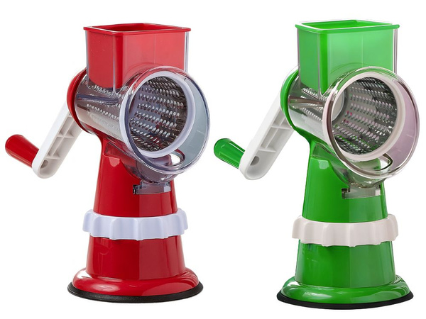 Maszynka do tarcia ziemniaków sera warzyw szatkownica 3x tarki wkłady 3w1