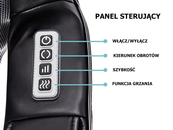 Masażer karku szyi pleców ciała 3d shiatsu plecy