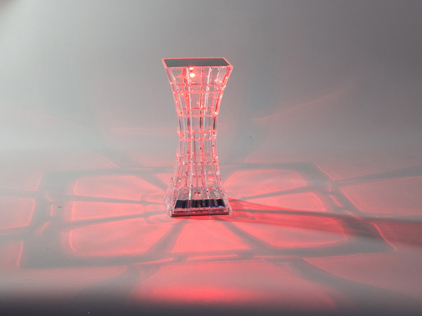 Lampka kryształ nocna stołowa led rgb usb pilot