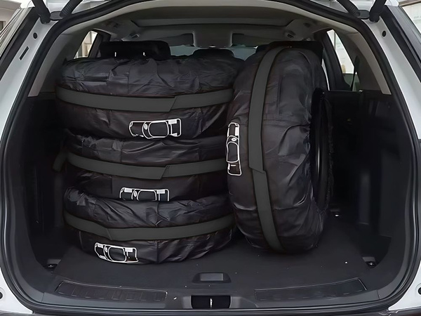 POKROWCE NA OPONY KOŁA FELGI 13-17 CALI ZESTAW 4SZT WODOODPORNE Z RĄCZKĄ