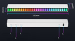 LEDY USB REAKCJA NA DŹWIĘK MULTIKOLOR NEON RGB LED AKUMULATOROWE