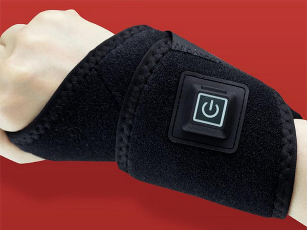 Opaska grzejąca na ból nadgarstka rozgrzewająca na usb orteza 3 poziomy