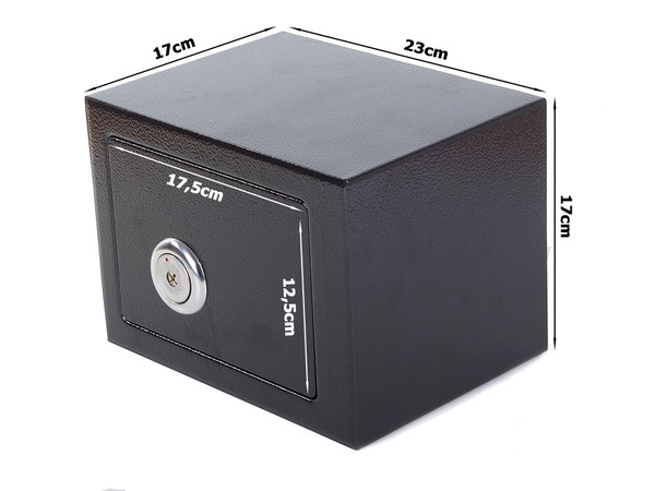 Sejf domowy skrytka kasetka na klucz mocny solidny