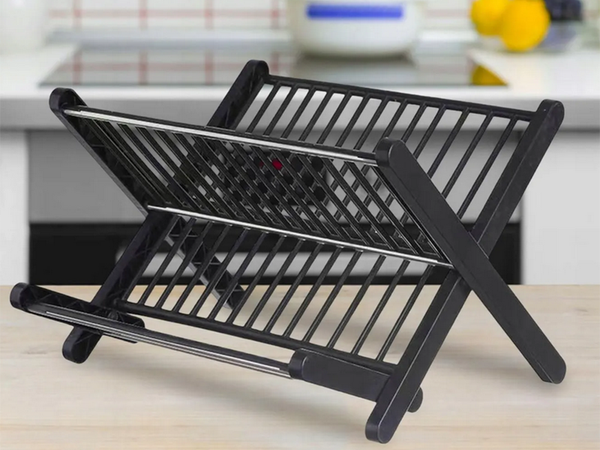 Suszarka do naczyń dwupoziomowa ociekacz tacka składana stojąca duża