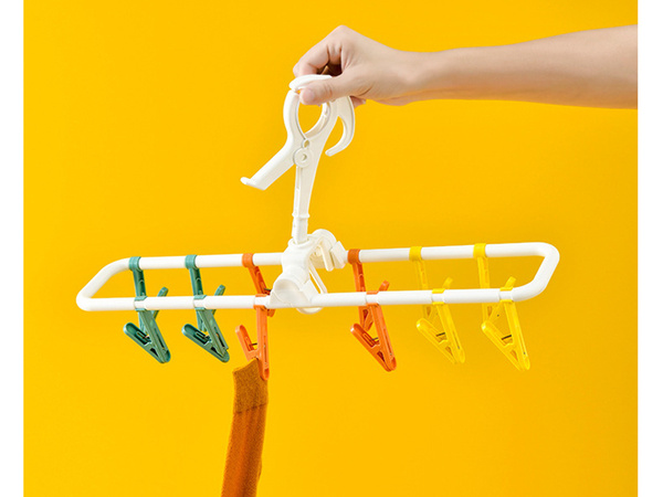 Suszarka na skarpetki bieliznę ubrania wieszak wisząca 12 klamerek zestaw