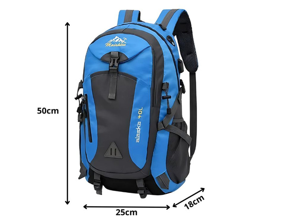 Plecak 40l czarny podróżny turystyczny trekkingowy mocny w góry wytrzymały