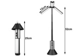 Lampa turystyczna latarka kempingowa wielofunkcyjna teleskopowa led namiot