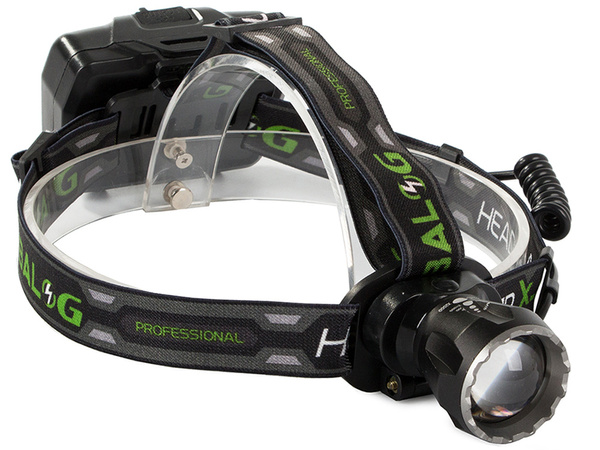 Latarka czołowa bailong led xhp160 powerbank zoom
